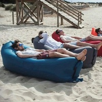 Fauteuil Gonflable Transat Canapé Hamac Portable Étanche Anti-Fuite d'Air – Canapé Idéal pour Plage Voyages Camping Pique-niques