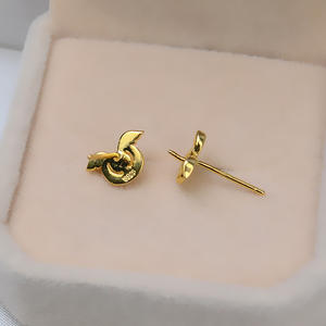 Juego de Pendientes de Plata de Ley S925 Wenchi, Accesorios de Joyería DIY, Pendientes Cuadrados para Mujer, Personalizados, Diseño Moderno 1387 - Product Image 2