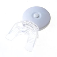 Vente en gros directe usine GHLED, mini appareil de blanchiment dentaire LED bleu et blanc 1 pièce, avec logo personnalisé et marque privée, en matériau PS/PP, deux versions