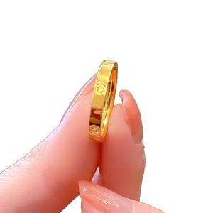 Titan Thép Vàng <span class=keywords><strong>Mi</strong></span> <span class=keywords><strong>Zi</strong></span> Mô Hình Trẻ Em Của Vòng Đồng Bằng Vòng Thời Trang Hợp Thời Trang Đa Năng Đồ Trang Sức Đá Tự Nhiên Quà Tặng Không-Phai - Product Image 5