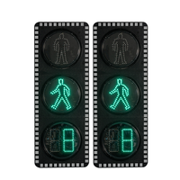 Feu de signalisation piéton dynamique 300 mm, 2 chiffres, compte à rebours 7 segments, haute compatibilité