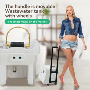 Bol à <span class=keywords><strong>shampoing</strong></span> portable japonais sans plomberie avec réservoir d'eau - Product Image 2