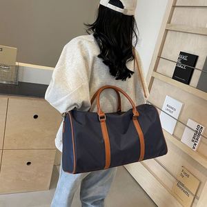 Large Capacity Waterproof Nylon Duffel <b>Bag</b> for <b>Men</b> Custom Logo Sports Gym Fitness Weekend Trip <b>Overnight</b> Travel Zipper Portable - Product Image 5