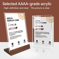Support en acrylique transparent en perspex pour présentoir de comptoir de bureau, style autoportant, format A4/A5, approvisionnement direct en usine