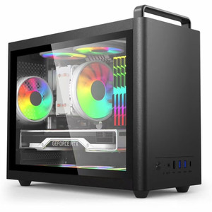 U310 Matx Mini ITX Tùy Chỉnh Làm Việc Văn Phòng Nhôm Trường Hợp Máy Tính PC Kim Loại Logo Nhỏ Xách Tay PC Trường Hợp - Product Image 2