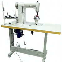 Machine à coudre industrielle pour la fabrication de perruques en dentelle de cheveux humains, avec table et boule en acier