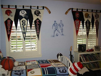 Triangle fanion drapeaux personnalisés tricoté Polyester imprimé sport Seahawks bruant nfl bannière collège fanions annoncer décorer