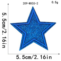 Patchs thermocollants brodés de sequins étoiles scintillantes colorées pour sweats à capuche, chapeaux et sacs