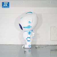 Sculpture de robot géant gonflable personnalisée, robot de dessin animé gonflable, mascotte de dessin animé, modèle de robot gonflable pour Toyota