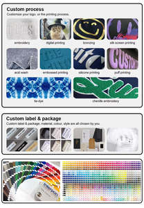 هوديز رجالية مخصصة بطباعة DTG على قماش تيري الفرنسي القطني، بتصميم مقصوص ورسومات مطبوعة، مع غسيل حمضي وسحاب وغطاء رأس من الفرو الصناعي - Product Image 5