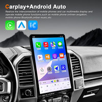 Système d'infodivertissement de voiture de style Tesla de 16.8 pouces pour Ford F150 2015-2020 SYNC2/3 système Android Auto CarPlay tableau de bord à distance