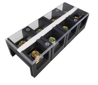 Barre de connexion Renhotec série TC, bornier multi-positions fixe haute intensité, barre de raccordement 3/4/5 en acier 16mm² 25mm² 60mm²