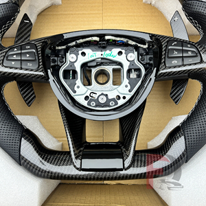 Volant personnalisé en fibre de carbone AMG pour Mercedes Benz AMG C63 C43 G63 C300 CLS W218 W219 550 <span class=keywords><strong>500</strong></span> C257 Clk W209 - Product Image 2