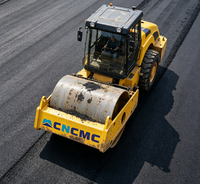 Compacteur vibrant à tambour unique en acier CNCMCTRSH18 540N/cm, charge linéaire, capacité de montée de 35 %, fiable, pour la compactation des chaussées routières