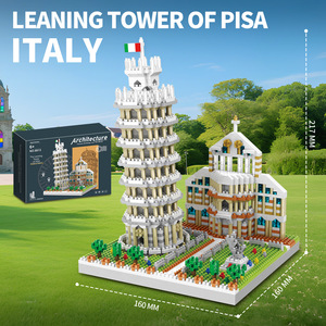 Bloques <span class=keywords><strong>de</strong></span> Construcción Compatibles <span class=keywords><strong>de</strong></span> Plástico ABS, Rompecabezas 3D <span class=keywords><strong>de</strong></span> Edificios Famosos, Juguetes <span class=keywords><strong>de</strong></span> Ensamblaje al por Mayor - Product Image 1