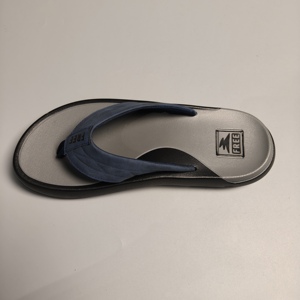 Tongs pour hommes décontractées et tendance, bleues, texturées, antidérapantes, respirantes, à semelle épaisse et douce - Product Image 2