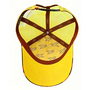 Vietnam Custom Trucker Cap Retro Snapback Cap for Men and Women Adjustable Snap Fit Panel Mesh Rear Curved Bill - Product Image 3