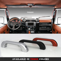 Poignée de maintien de montant A en alliage d'aluminium argenté/rouge/noir pour Land Rover Defender 90 110 2004-18 - Accessoires de voiture