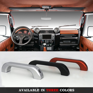 Maniglia di Supporto per Montante A in Lega di Alluminio Argento/Rosso/Nero per Land Rover Defender 90 110 2004-18, Accessori <span class=keywords><strong>Auto</strong></span> - Product Image 2