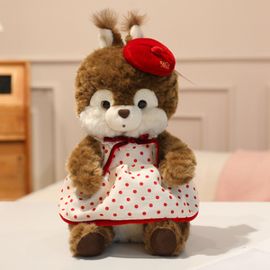 Peluche Écureuil <span class=keywords><strong>Noisette</strong></span> de <span class=keywords><strong>Dessin</strong></span> <span class=keywords><strong>Animé</strong></span>, Matière Douce, Compagnon en Peluche, Cadeau d'Anniversaire, Vente Directe Usine, Vente en Gros - Product Image 5