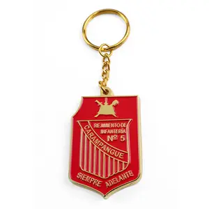 promotional logo zinc alloy sport female key chain gym gymnastics keyring