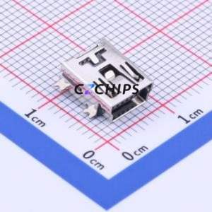 KH-MINI-SMT-5P-Cu USB Connector SMD Connector ( Connector Type: Mini-B )( Protocol Standard: USB 2.0 )( Gender: Female ) - Product Image 1