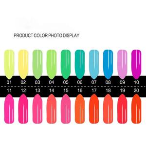 Esmaltes de efecto reflectante <span class=keywords><strong>fluorescente</strong></span> de neón, Gel UV de color claro, esmalte de uñas luminoso UV que brilla en la oscuridad para uñas de belleza - Product Image 4