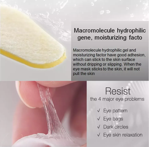 Ankünfte Anti-Falten-Augen gel pflaster für Augenringe Kollagen unter Augen gel pads Trend produkte 2025 Neues Blatt Vegane Augen maske - Product Image 3