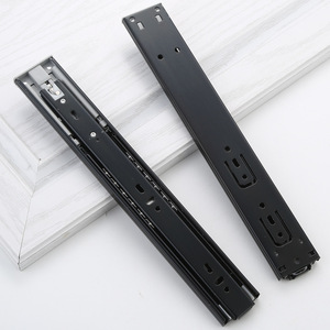 Xinbao Detective Rebounder Self Closing <b>Slide</b> Rail Cold Rolled Steel Furniture <b>Drawer</b> Hardware Push Button Guide Rail - Product Image 1