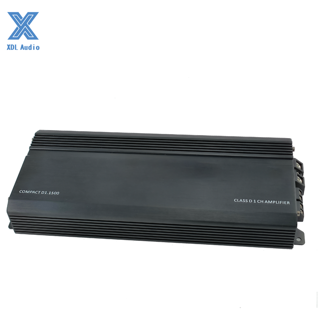 High Quality 1500W*1CH Class D Mono Car Amplifier SZD-1500.1D HD Radio Built-In Crossovers Equalizers 10Hz-250Hz 2-Year Warranty