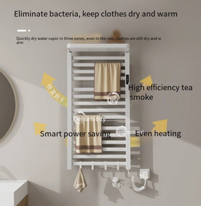 Scaldasalviette Elettrico <span class=keywords><strong>in</strong></span> Lega di Alluminio per Mantenere una Temperatura Costante e Asciugare le <span class=keywords><strong>Asciugamani</strong></span> nel <span class=keywords><strong>Bagno</strong></span> e nell'Area Toilette - Product Image 2