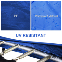 Parc de trampoline extérieur unisexe pour enfants avec filet de protection en PVC et cadre en acier inoxydable, équipement de saut pour l'exercice des enfants