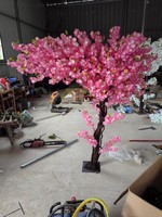 Arbre artificiel de cerisier à tronc incurvé sur mesure - Arbre de sakura artificiel de forme arquée pour mariage, événement et décoration commerciale
