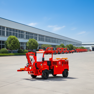 Robot de taille-haie diesel autotracté robuste avec bras télescopique hydraulique pour autoroute, certifié CE - Product Image 2