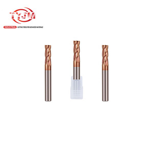 Fresa de desbaste de 4 flautas de carburo sólido TYJM, brocas de enrutador <span class=keywords><strong>CNC</strong></span> personalizables con radio de esquina rugosa, soporte ODM y OEM - Product Image 4