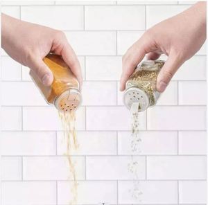 Frascos de Vidrio para Almacenamiento de Especias de 120 ml (4 oz) con Tapa de Bambú, Botella Cuadrada para Almacenamiento de Alimentos, Acceso con Tarjeta Magnética - Product Image 2