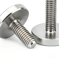 Vis à tête plate fendue en acier inoxydable 304, boulon à tête ronde large, filetage métrique standard