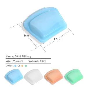 50ml 80m Money-saving Bag Mini Pouch Designed For Coins Earphones Small Items Double-lock Seal Keep Contents Safe