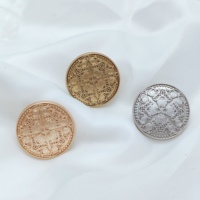 Boutons de luxe royaux en métal orné, motif embossé complexe, alliage de zinc, style palais vintage pour blazer, manteau, costume