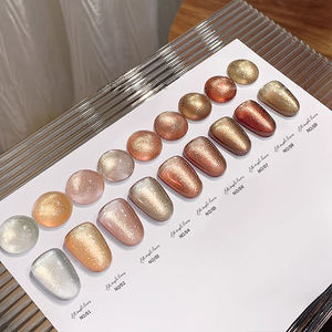 AILANUO 9-color Late Autumn Maple Leaf UV <b>Gel</b> Polish <b>Set</b> UV <b>Lamp</b>/LED Cure Vegan Non-Toxic 15ml Bottles for Professional Salons - Product Image 3