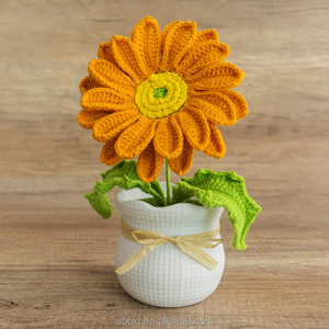 กระถางต้นไม้ถักโครเชต์ประดิษฐ์สำหรับตกแต่งรถยนต์กระถางต้นไม้ทำด้วยมือ - Product Image 5