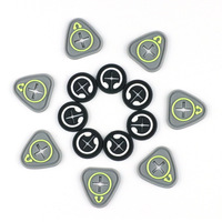 Patchs personnalisés en silicone 3D transparents en PVC, avec logo en relief/creux, à coudre, pour port de casque, disponibles en plusieurs couleurs pour sacs à dos