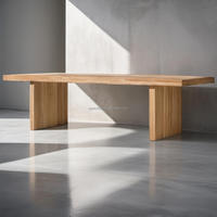 Nouveaux meubles de salle à manger forme audacieuse en bois fabriqué multi-tailles table à manger rectangulaire