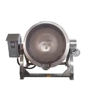 Zhong Tai Commercial Food Processing Gas Jacket Cooking Kettle Stirring Pot Jacketted Kettle Stainless Steel Jacketed Pot