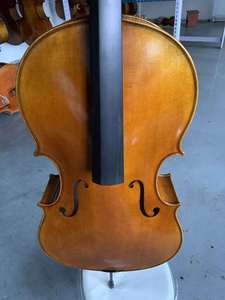 SurpassMusic <span class=keywords><strong>Violoncelle</strong></span> artisanal 4/4, 7/8, 1/4, 1/2 en épicéa et érable massifs, finition vernie brillante, prêt à jouer, son agréable, belle veine <span class=keywords><strong>du</strong></span> bois - Product Image 5
