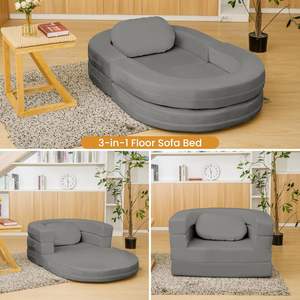 Verwijderbare Wasbare 3 In 1 Custom Zachte En Comfortabele Traagschuim Opvouwbare Menselijke Hond Bed - Product Image 4