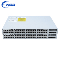Switch Ethernet Gigabit Administrado de 48 Puertos 10/100/1000M PoE+ RJ45, Equipo de Red Empresarial de Capa 3, Original Usado C9200L-48P-4X-A