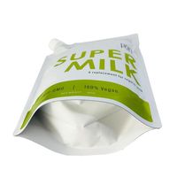 Buse anti-fuite réutilisable en matériau de qualité alimentaire, taille et impression personnalisées pour lait, chewing-gum, boissons liquides et protéines
