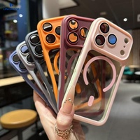 Casing iPhone 17 Pro Estetis Tpu Pengisian Daya Nirkabel Transparan Magnetik
