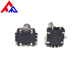 สวิตช์เอนโค้ดเดอร์แบบหมุน EC11 SMD 5 ขา พร้อมแกนโลหะขนาดเส้นผ่านศูนย์กลาง 6 มม. แกนแบน แกนทรงกระบอก 18/20/30 พร้อมเบรก - Product Image 6